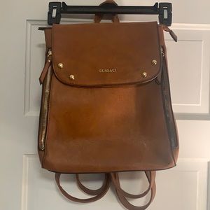 High Quality Vegan Leather Gussaci Backpack Bag